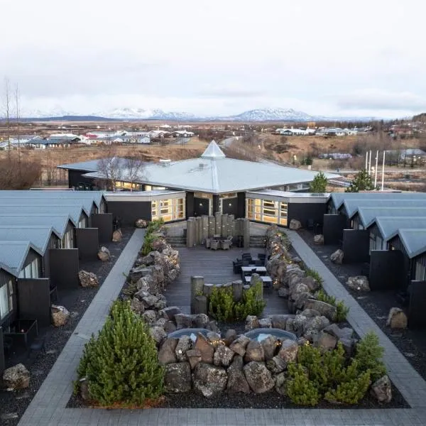 The Hill Hotel at Flúðir，位于Steinsholt的酒店