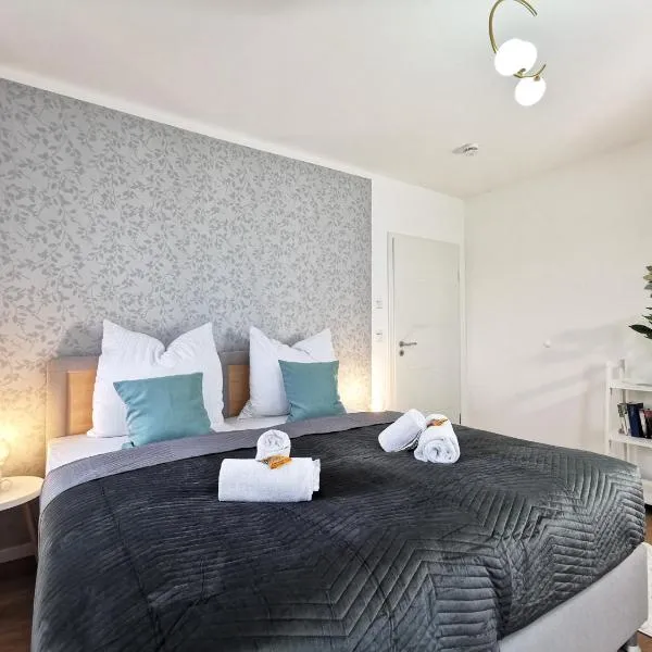 BohnApartments Haus Zocheblick - 2 kostenlose Parkplätze - sehr ruhig - 4 Schlafzimmer - Neubau - Vollausstattung - WLAN，位于霍佩加尔滕的酒店