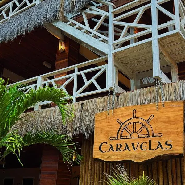 Caravelas Praia de Moitas，位于Amontada的酒店