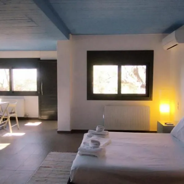 LIOFYTO - Stylish Villa with views to Foinikounda bay downstairs studio，位于Kamária的酒店