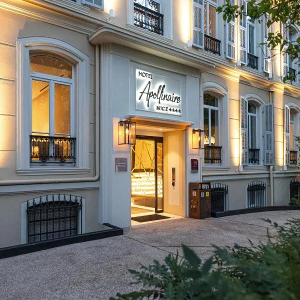 Hôtel Apollinaire Nice，位于Drap的酒店