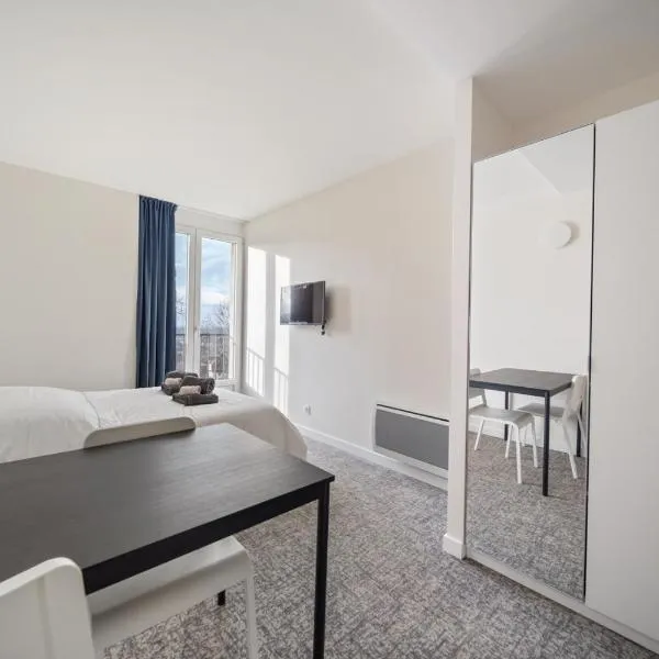 Le Mont neuf - Chambres avec cuisine au coeur de la nature type Appart'Hotel - sanitaires communs，位于Perrigny的酒店