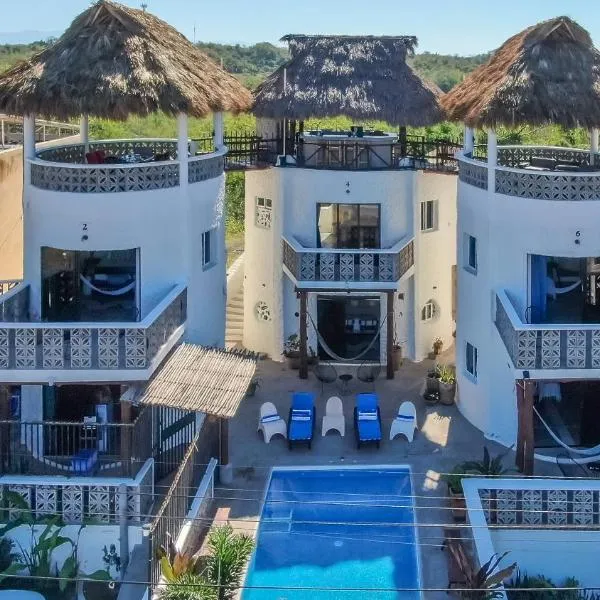 Pacific Villa Punta Mita-Playa Careyeros，位于蓬塔米塔的酒店