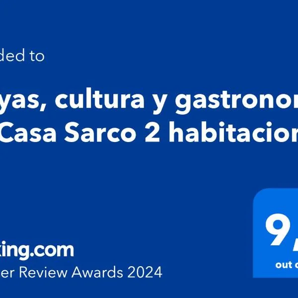 Playas, cultura y gastronomía en Casa Sarco 2 habitaciones，位于圣费尔南多的酒店