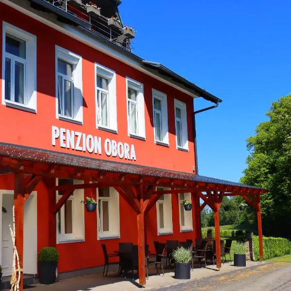 Penzion Obora，位于Dlouhý Újezd的酒店