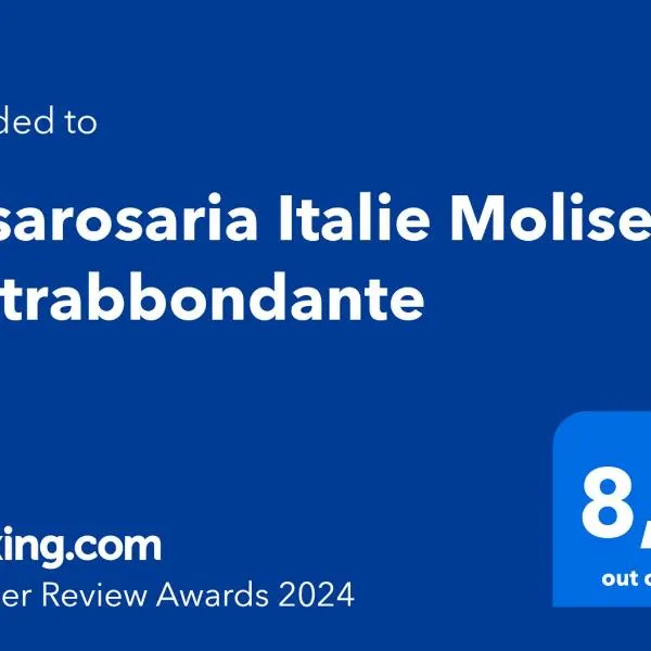 Casarosaria Italie Molise Pietrabbondante，位于Salcito的酒店