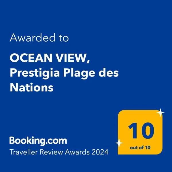 OCEAN VIEW, Prestigia Plage des Nations，位于西迪布克纳德尔的酒店