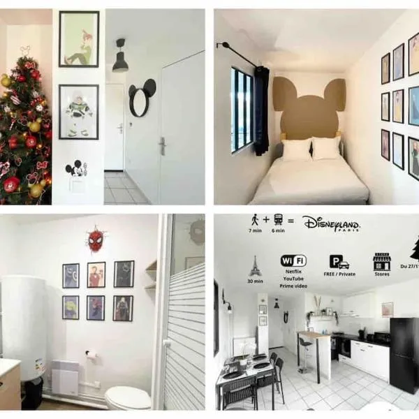Mickey's house - Apartments 4 persons - 10 min Disneyland Paris，位于布西圣乔治的酒店