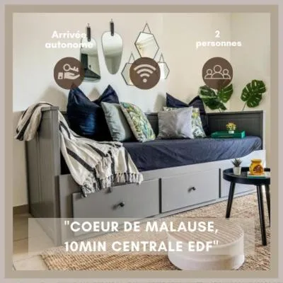 Le Gite 3 - Studio confort, 10min Golfech，位于Malause的酒店