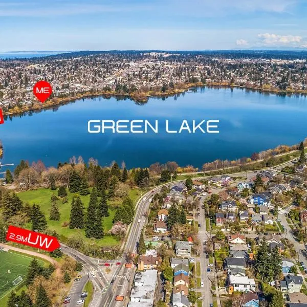 Green Lake 1st Line Home D Full Modern Remodeled，位于博瑟尔的酒店