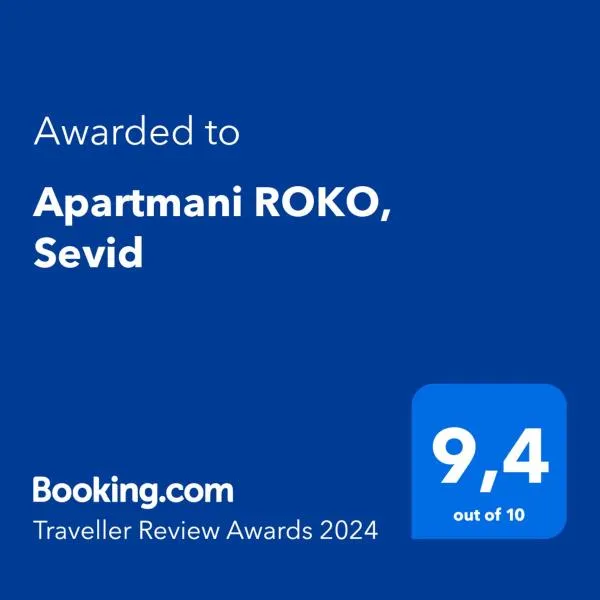 Apartmani ROKO, Sevid，位于玛里纳的酒店