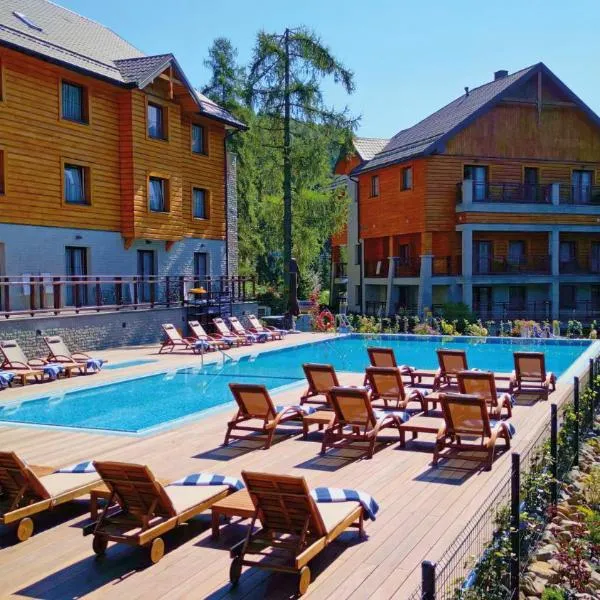 黑色溪流SPA度假会议酒店，位于Krynica-Wieś的酒店
