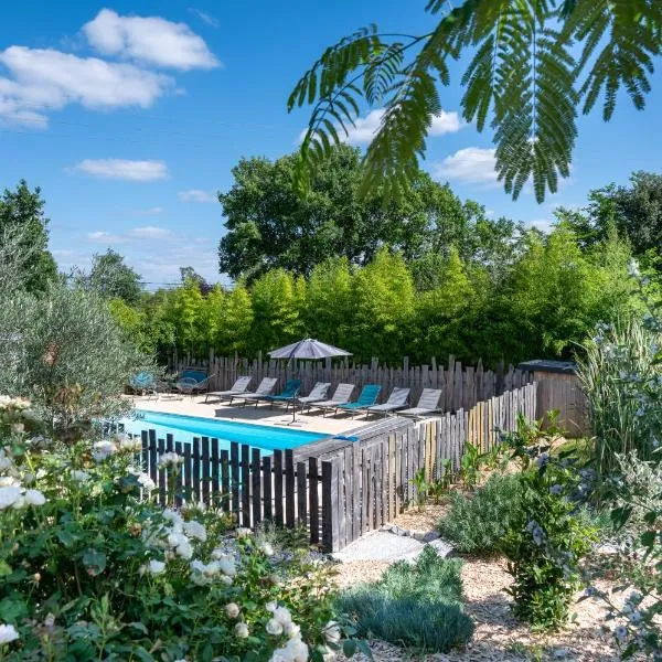 L Escapade Nature et Gourmande Gîtes, Chambres d'Hôtes, piscine, Spa Toulouse Colomiers Gers，位于Pujaudran的酒店