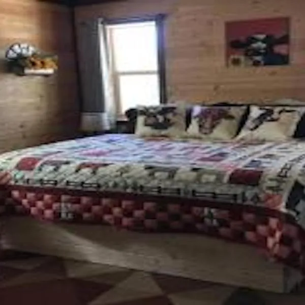 Farm House Cabin, Patio, TV Room, Games, BBQ, Campfire，位于Verdure的酒店