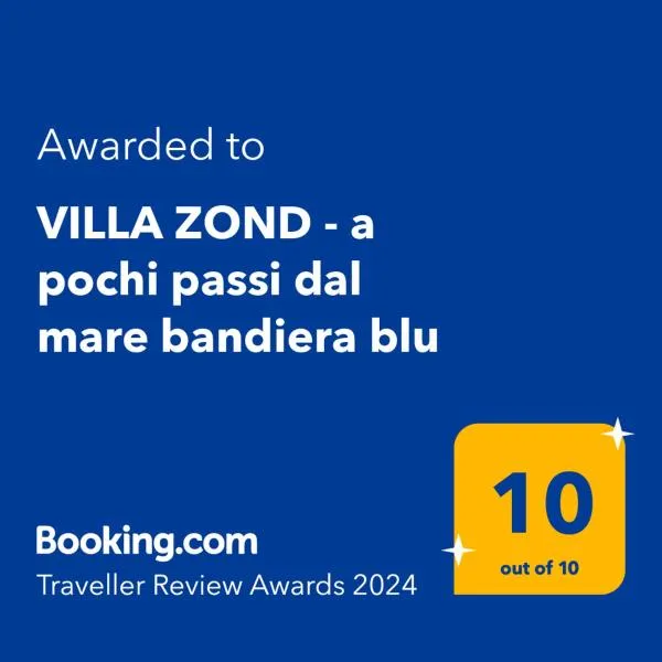 VILLA ZOND - a pochi passi dal mare bandiera blu，位于卡斯特拉巴特滨海的酒店