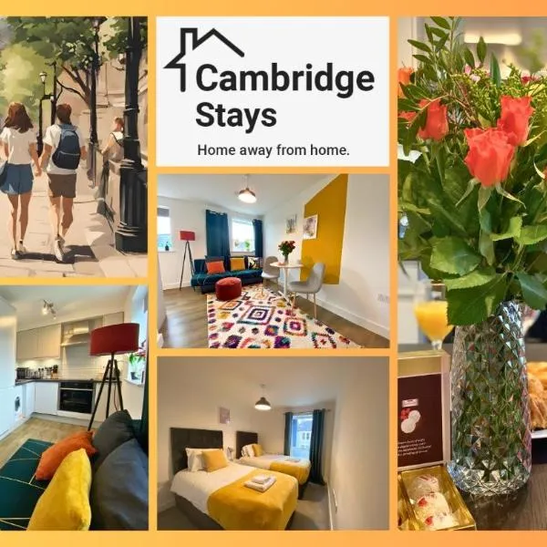 Cambridge Stays Riverside Apart Hotel with 1BR Flats at the City Centre-Parking，位于Milton的酒店