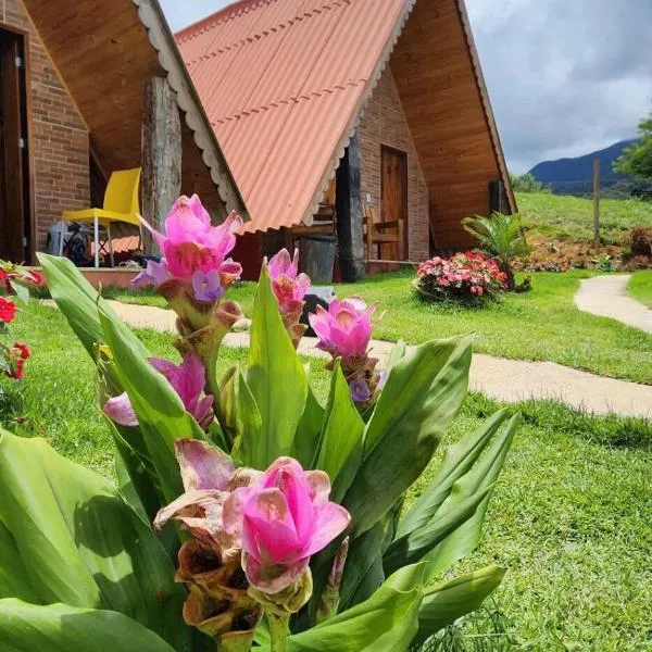 Chalés Flor do Caparaó em Patrimonio da Penha，位于São José da Pedra Menina的酒店