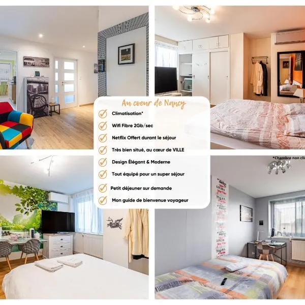 Chambre d'hôtes Au Coeur De NancyB&B，位于南希的酒店