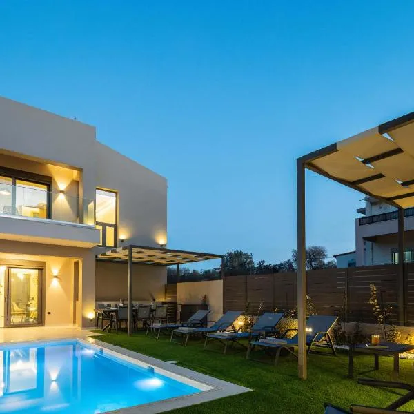 New Modern Villas with Private Pools and Walking distance to Beach，位于帕诺尔莫斯雷斯蒙的酒店