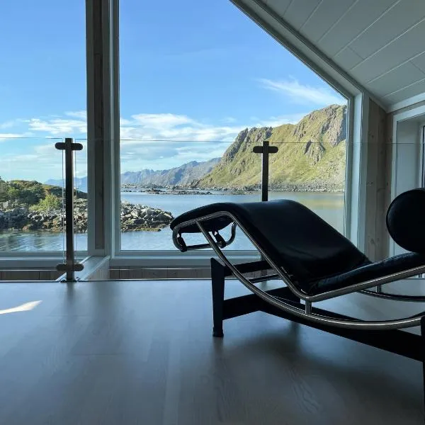 Cabin in Lofoten with spectacular view，位于Gravdal的酒店