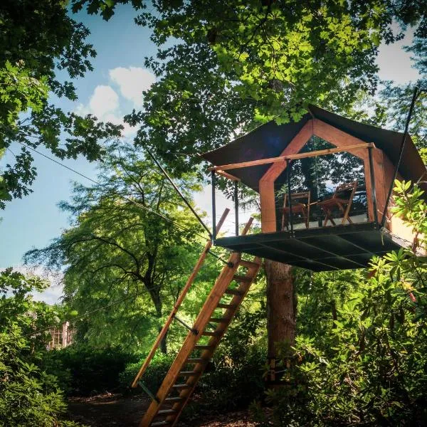 Boomkamp treehouses，位于奥斯特坎普的酒店