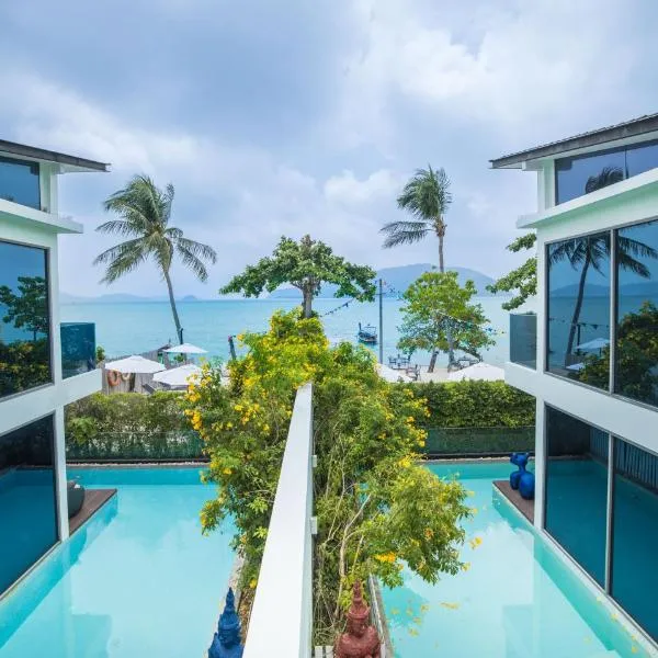 【Beach Front】海景沙滩别墅，私人泳池，免费早餐，女佣每日清洁，生活方便交通便利 B，位于普吉镇的酒店