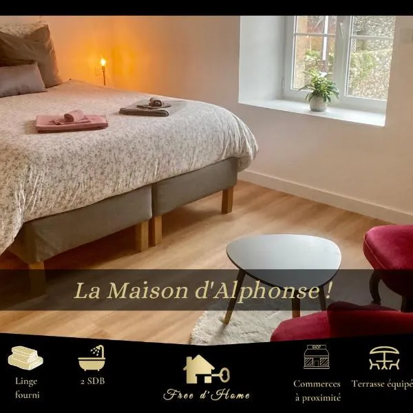 LA MAISON D'ALPHONSE, charmante, centre historique 4-6pers，位于梅克的酒店