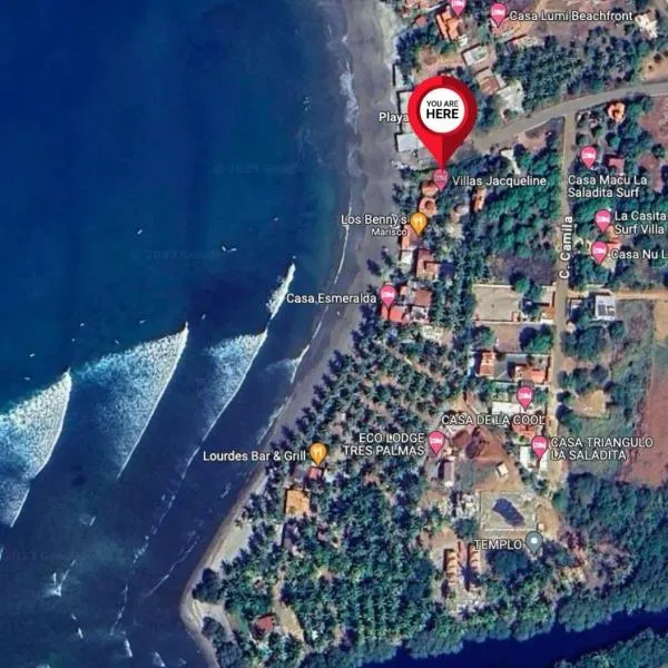 Villas Jacqueline - Playa La Saladita，位于Temalhuacán的酒店