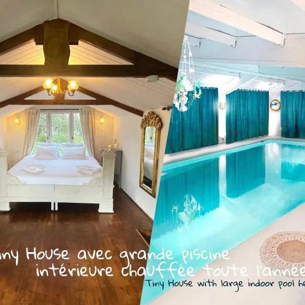 Isba Tiny House piscine couverte à partager，位于Marais-Vernier的酒店