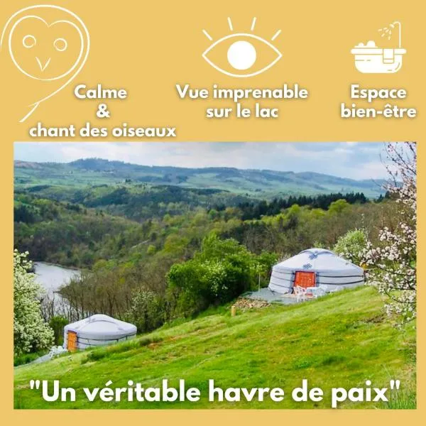 Anouchka Ô fil 2 l'eau, yourte en bord de Lac，位于Saint-Jean-Saint-Maurice-sur-Loire的酒店