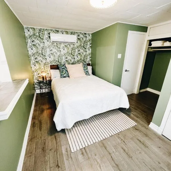 Cottage Feels in the City - Downtown Apartment & Backyard Bliss，位于弗雷德里克顿的酒店