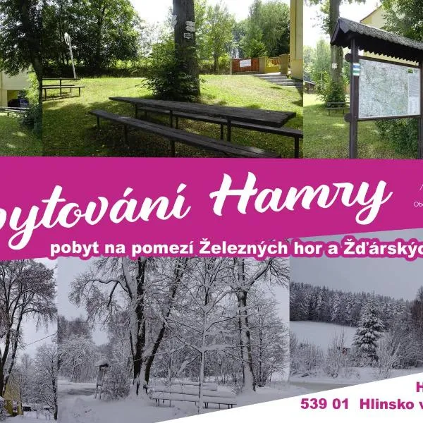 Ubytování Hamry，位于Horní Holetín的酒店