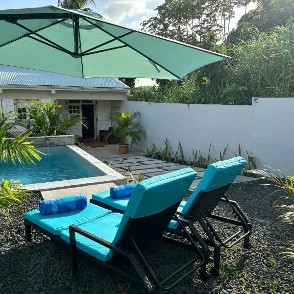 Villa Elise Jolie Maison , Piscine, WiFi, pour 7 personnes，位于Rivière-Salée的酒店