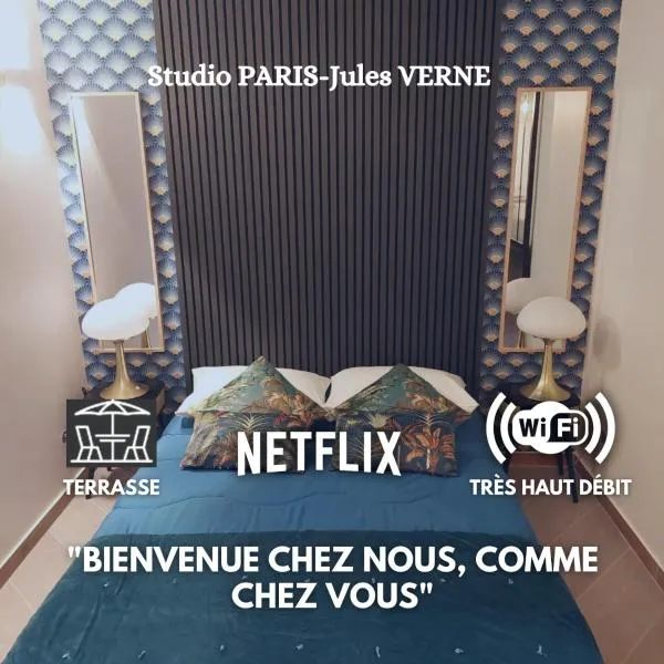 PARIS-JulesVERNE-Bienvenue-Terrasse-Netflix，位于庞坦的酒店