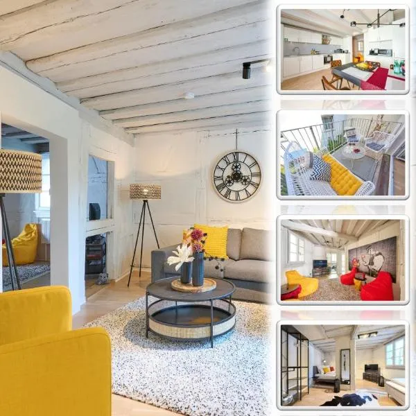 COZY SCHWABACH # frisch renoviertes Fachwerk # 100qm # Modern # Balkon # Netflix,位于施瓦巴赫的酒店