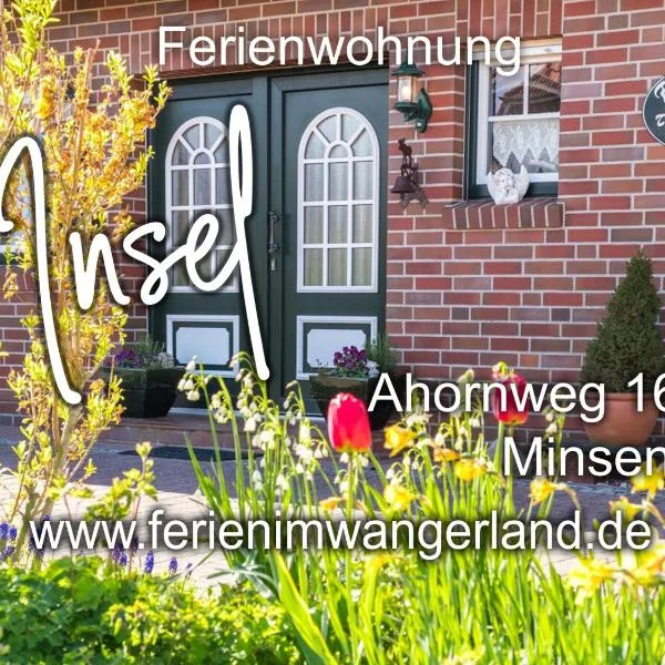 Ferien im Wangerland Ferienwohnung INSEL Minsen Schillig Hund Pool Sauna，位于旺格兰的酒店