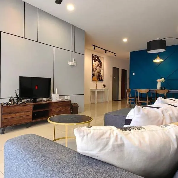 6-7Pax 3BR Waterpark Condo W Ps4 Near Ipoh Town，位于Kampong Pinji的酒店