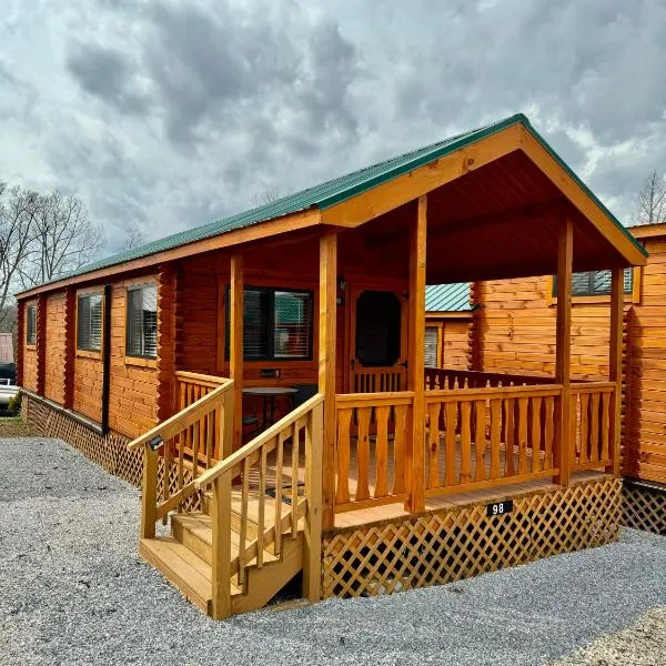 1 Bedroom Log Cabin on Lake James-Private Resort Amenities，位于马里昂的酒店