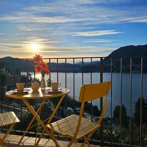 The view Lake ,Appartamento Blevio Fronte lago Como，位于布里维奥的酒店
