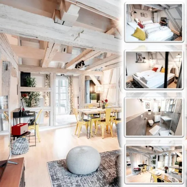 Cozy Schwabach #Dachterasse#Exquisit#Fachwerk#90qm,位于施瓦巴赫的酒店