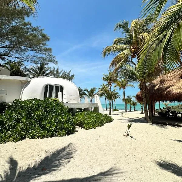 Playa privada con casa entera y palapa，位于卡门城的酒店