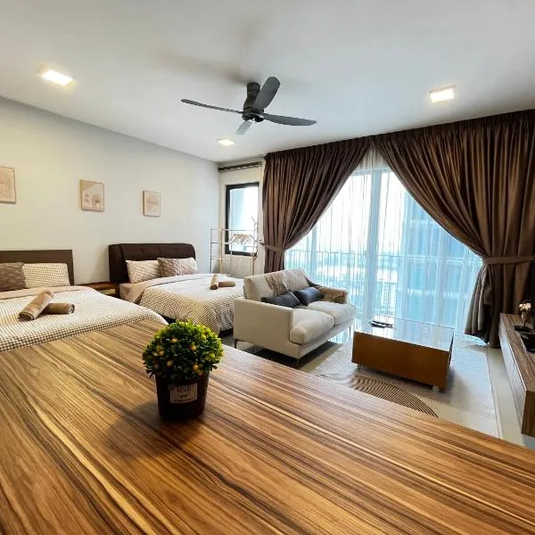 1-5 Pax Comfy Trefoil Studio-Walk to Setia City Mall & Setia City Convention Centre，位于莎阿南的酒店