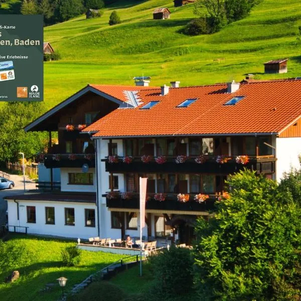 Alpenhotel Sonneck - mit Bergbahnticket，位于Untergschwend的酒店