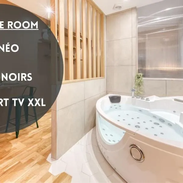 Love Life Room-Jacuzzi-Netflix-Accès-24/7-Privé，位于埃唐普的酒店