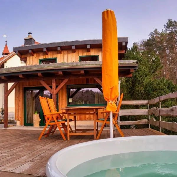 Ferienhaus Siebenschläfer im Sandsteinidyll，位于拉特诺的酒店