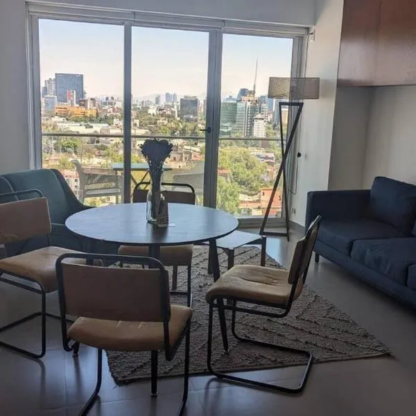 Hermoso apartamento en San Ángel, CDMX，位于墨西哥城的酒店