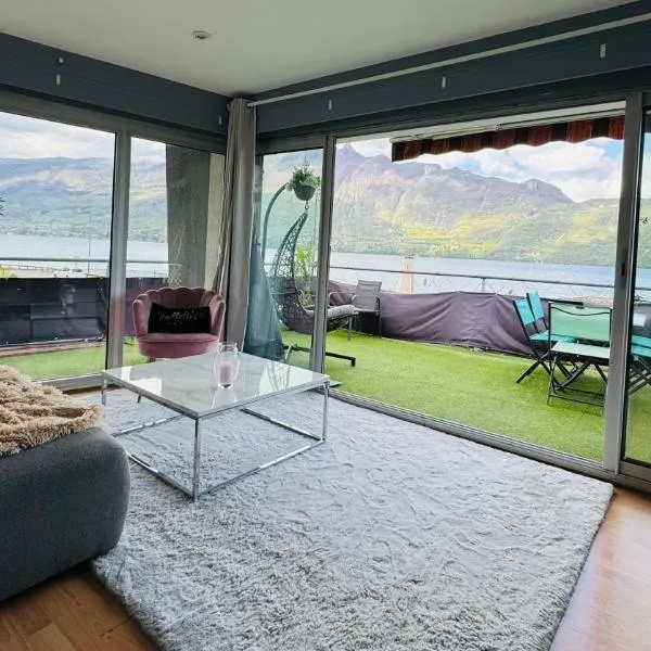 Superbe Appartement avec vue sur le Lac du Bourget，位于Tresserve的酒店