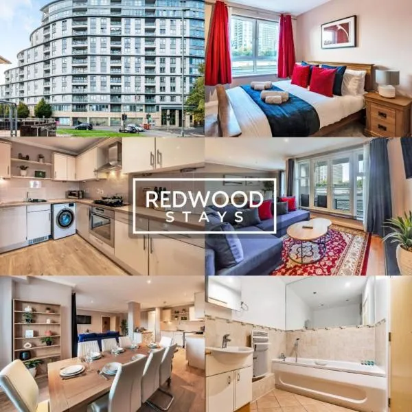 Spacious 2 Bed 2 Bath Apartment, Near Train Station, FREE Parking By REDWOOD STAYS，位于沃金的酒店