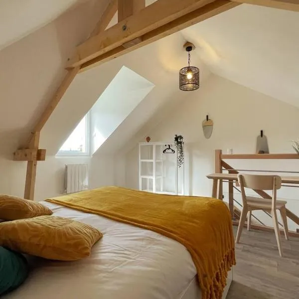 Thuit de l'Oison - Superbe appartement F2 duplex，位于Le Thuit-Simer的酒店