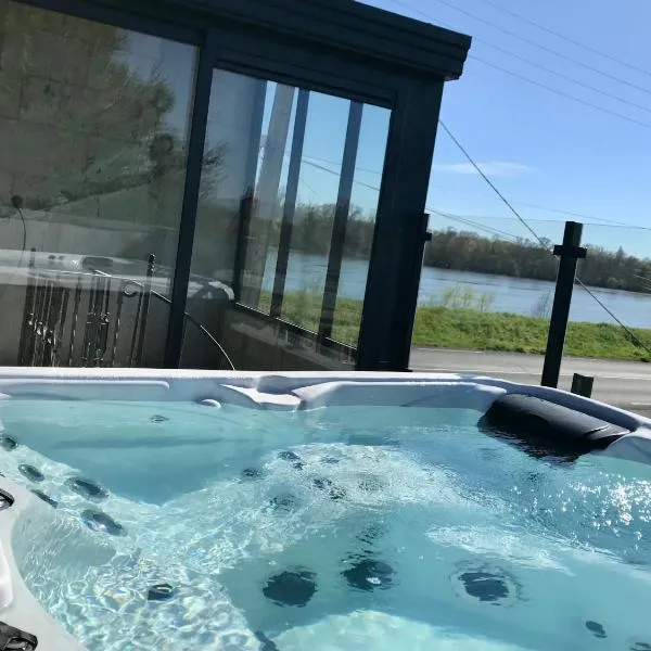 Jacuzzi et Vue sur Loire - Maison d'hôtes L'Odyssée，位于La Chapelle-sur-Loire的酒店